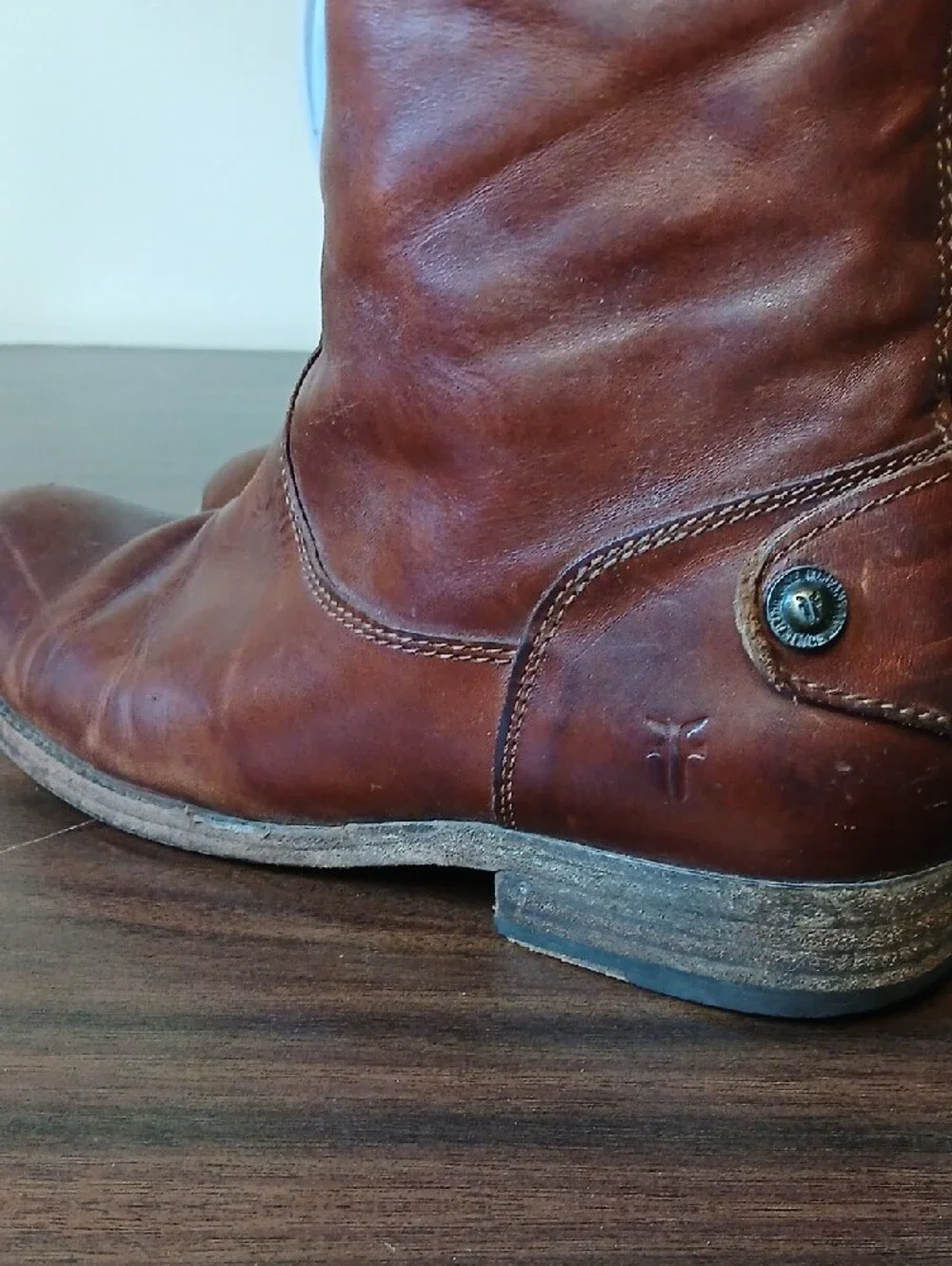 Frye Tall Cognac Leather Over-the-Knee Boots